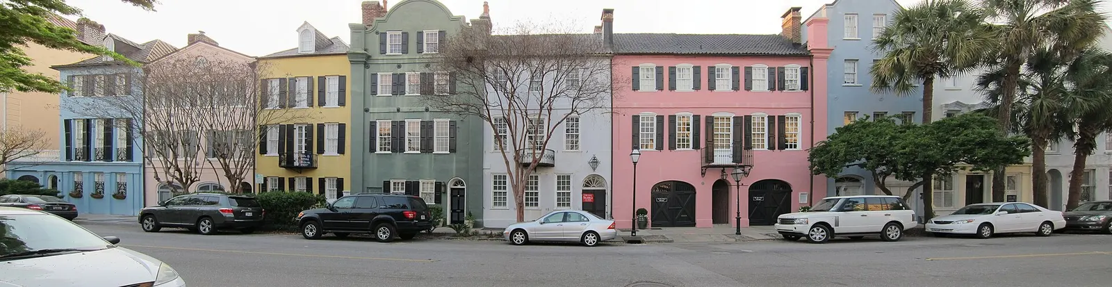Rainbow Row in Charleston