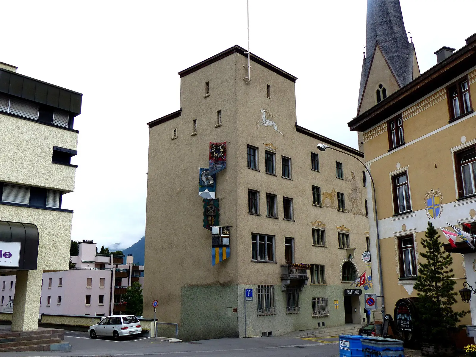 Davos, a mountain town in the Swiss Alps