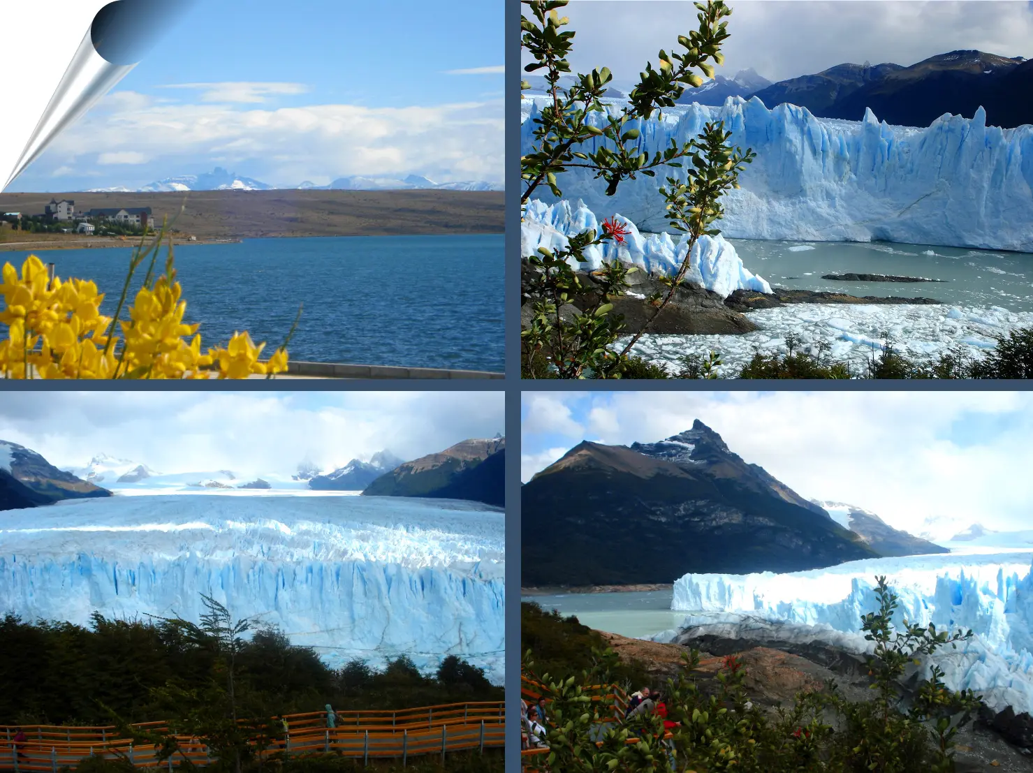 The ice wall of the Perito Moreno glacier near El Calafate