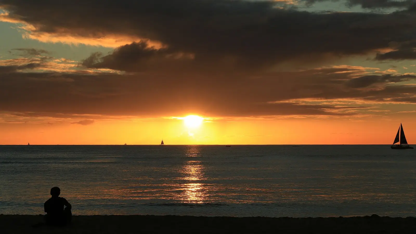 Waikiki coastline in Honolulu