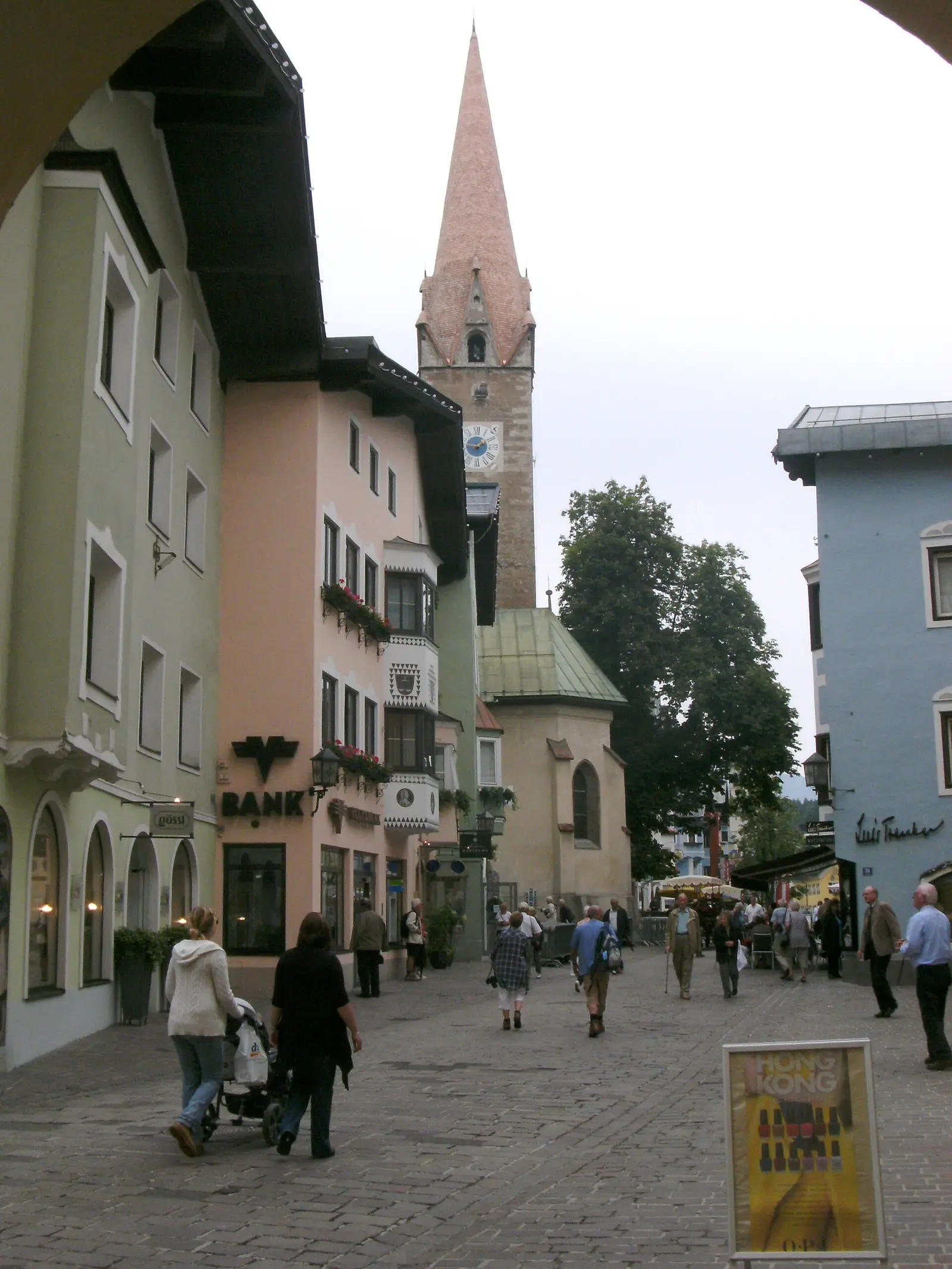 Kitzbühel below the Tyrolean Alps