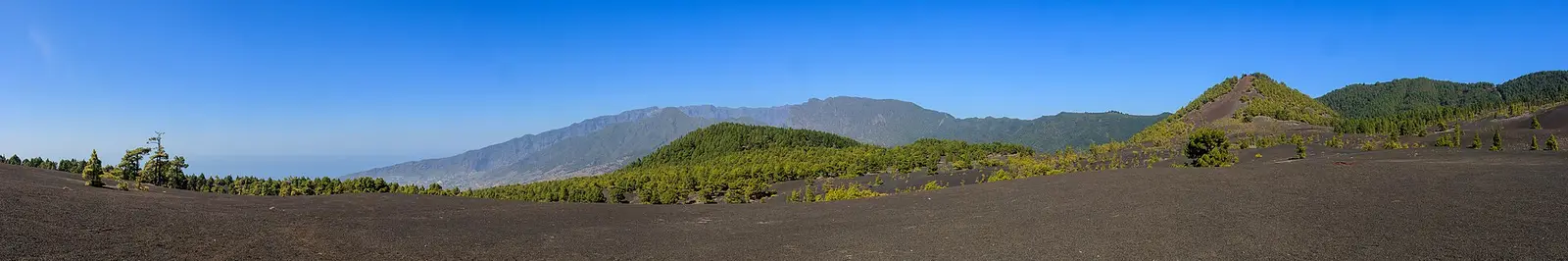 Volcanoes and forests on La Palma