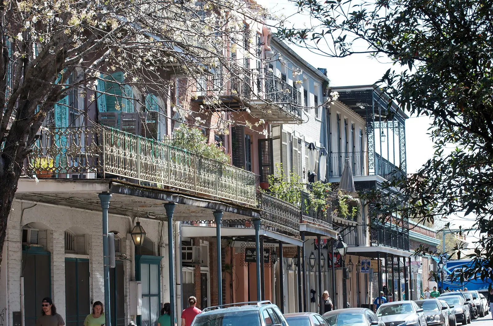 French Quarter balconies in New Orleans