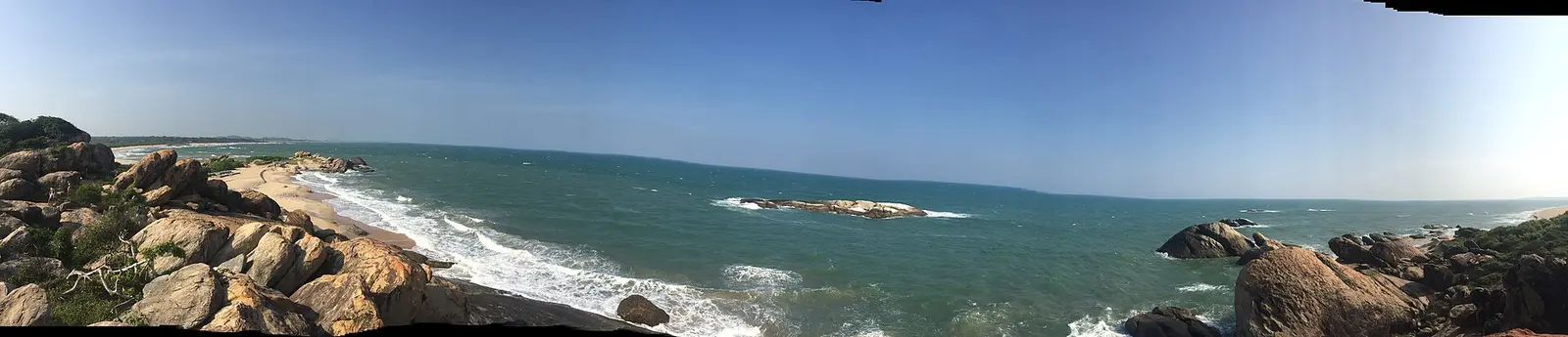 Palm-lined beach on Sri Lanka's south coast